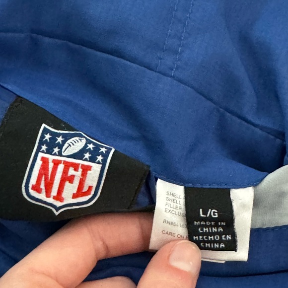 NFL Indianapolis Colts Reversible Vest Mens Large Stitched Blue Gray Football - Picture 6 of 9